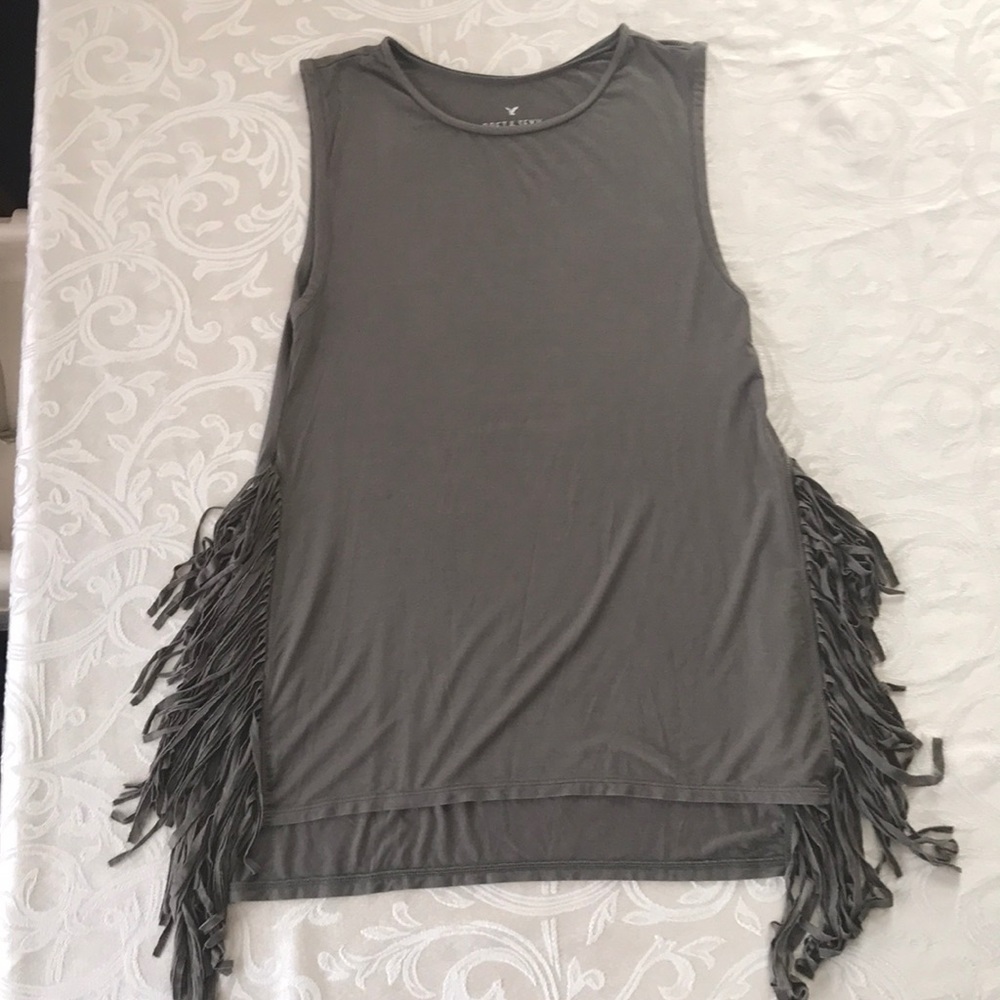 American Eagle fringe shirt